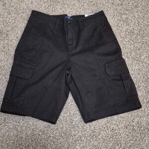 GEORGE AT THE KNEE BLACK CARGO SHORTS SIZE 30